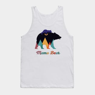 Mama Bear Abstract Geometry Design Tank Top